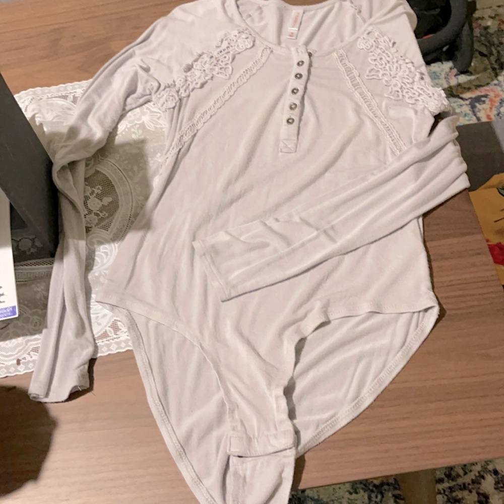 Xhilaration Long-Sleeve One-piece Top